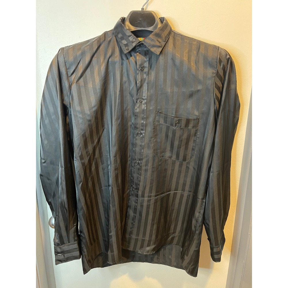 Zarif Mens Button Up (Black) Shirt Size 40‎